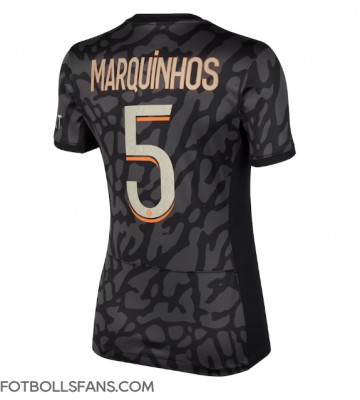 Paris Saint-Germain Marquinhos #5 Replika Tredje Tröja Damer 2023-24 Kortärmad